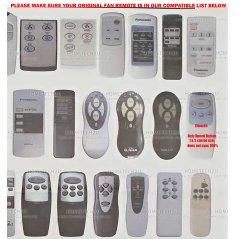 Hometech2u Universal Fan Remote For Cyclone Khind Oshino Mitsubishi Sapphire Sharp Mistral Milux