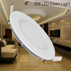 Hometech2u Round 4" 12W LED Panel Downlight Ceiling Light (Daylight)