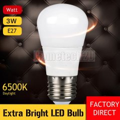 Hometech2u WHOLESALE - Grade A+ 3W E27 Screw LED Light Bulb (Daylight)