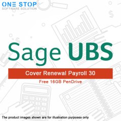 Ipohonline Sage Cover Renewal - Payroll 30 - 1 Year (Basic) + Free 16GB Pendrive, eRomman Marketplace
