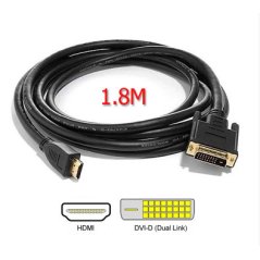 Ipohonline 1.8 Meter HDMI Male to DVI 24 + 1 Male HD Video Cable(Black), eRomman Marketplace