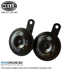 Hella Compact Horn Set 3AM 011 225-801 - EGSVBB (Black)