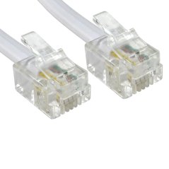 Ipohonline Telephone Cable 1.2 Meter 6P2C RJ11 High Speed Cable x 5 Units, eRomman Marketplace
