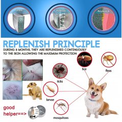Gdeal Adjustable Waterproof Anti Flea Neck Ring Dog Collar