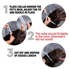 Gdeal Adjustable Waterproof Anti Flea Neck Ring Dog Collar