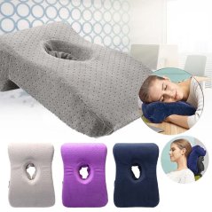 Cotton Face Down Head Rest Pillow For Office & Travel (3 Colors)