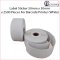 Label Sticker 50mm x 30mm x 2500 Pieces For Barcode Printer (White)