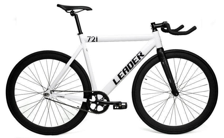 Buy Leader Bikes 721 Riser Bar Flip/Flop Hub Matte Black Fixed Gear Bike 51cm Online eRomman