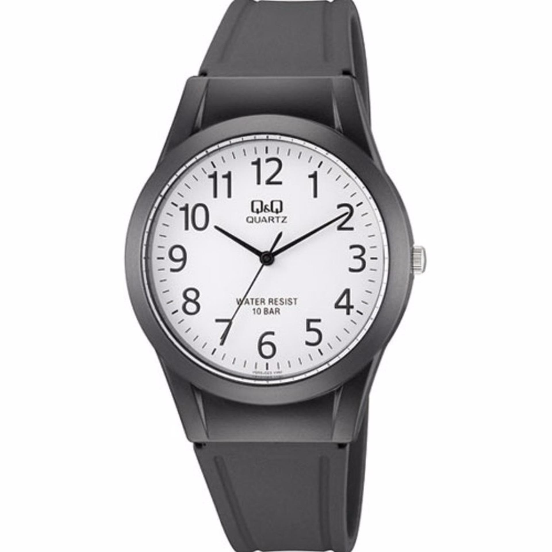 CITIZEN Q\u0026Q stainless steel model analog bracelet 10 ATM water resistant  black W474-205 men - Discovery Japan Mall