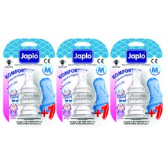 Japlo Komforter Anti Colic Nipple - M Size (3 Blister Cards)