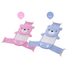 Gdeal Newly Baby Bathtub Net Cartoon Bear Infant Bath Tub Mesh Seat Support Bath Seat Adjustable Bathtub Security Seat