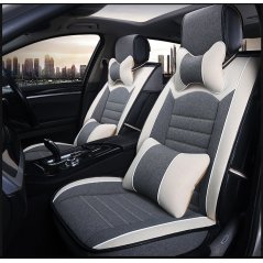Gdeal High Quality Full Complete Car Seat Cover Set Car Seat Linen Cushions Supplies Automotive Interior 5-Seats Cover Car Cushion Backseat Adjustable - 3 Colors Available