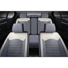 Gdeal High Quality Full Complete Car Seat Cover Set Car Seat Linen Cushions Supplies Automotive Interior 5-Seats Cover Car Cushion Backseat Adjustable - 3 Colors Available