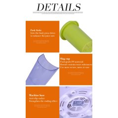 Gdeal Multi-functional Electric Fruit Juicer Slag Sauce Separate Fruit And Vegetable Juicer Machines