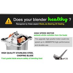 Gdeal G5200 3HP BPA-FREE 2L Heavy Duty Commercial Mixer Juicer Electric Blender 2200W