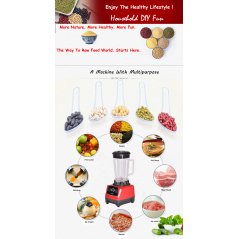 Gdeal G5200 3HP BPA-FREE 2L Heavy Duty Commercial Mixer Juicer Electric Blender 2200W