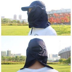Gdeal Unisex Outdoor Face Neck Cover Sunshade Hat Cap Fishing Hiking Hat UV Protection