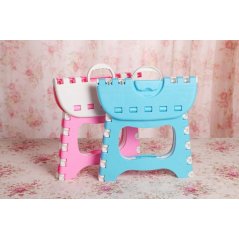 Gdeal Lightweight Folding Step Stool Plastic Durable Easy Foldable Plastic Chair (Random Colour)