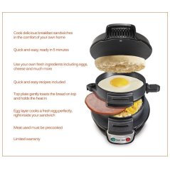Gdeal Auto Hamburger Machine Bread Maker Breakfast Meal Barbecue Stove