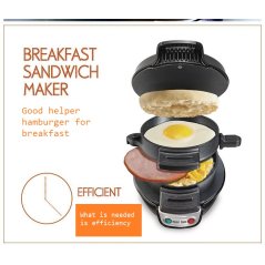 Gdeal Auto Hamburger Machine Bread Maker Breakfast Meal Barbecue Stove