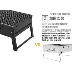 Gdeal BBQ Home Barbecue Full set Outdoor Portable Barbecue Shelf Tool