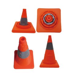 Gdeal Portable Telescopic Foldable Road Cone Traffic Warning Sign Traffic Cone Reflective Oxford Road Safety Facilities (40cm)