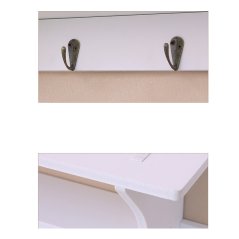 Gdeal GTE Wall Mounted Decorative Creative Vintage Minimalist Shelf Hook Rak Hiasan رق هياسن