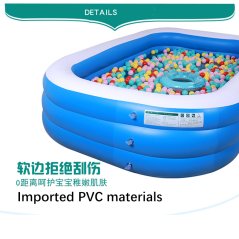 مسبح قابل للنفخ من مادة PVC السميكة مناسب للكبار والصغار