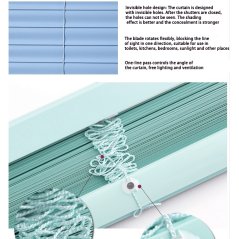 Gdeal GTE Living Room Curtain Blinds Sunshade Home Office Sun Window Curtains Shutters (120cm x 180 cm)