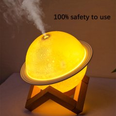 Moon Light Humidifier USB Night Light Bedroom Desktop Planet Light Air Purifier