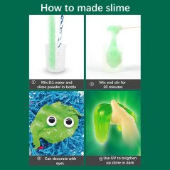 Gdeal Children Science Experiment Set Luminous Slime Crystal Growth Plaster Doll DIY Educational Toy