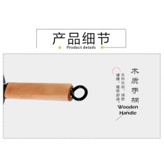 Gdeal GTE 20CM Kitchen Japanese Style Tempura Frying Pot Deep Fryer With Wooden Handle