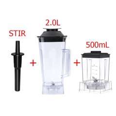 Hometech2u Sokany/Silver Crest Kenwood 2.0L Heavy Duty Blender Jug 500ml Dry Mill Grains Grinding Container jug jar Dry Grinder Blades