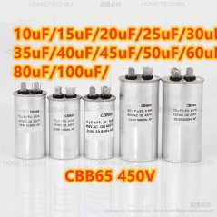 Hometech2u 450V AC Motor Capacitor Air Conditioner Compressor Start Capacitor CBB65 10uF 20uF 25uF 30uF 35uF 40uF 45uF 50uF Air conditioning