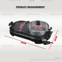 Faber Electric Grill and Steamboat FBQ PARTY GRILL 899 2 in 1 Electric Grill