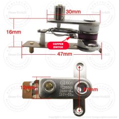 Commercial Electric Rice cooker pressure cooker thermostat switch 15A 20A