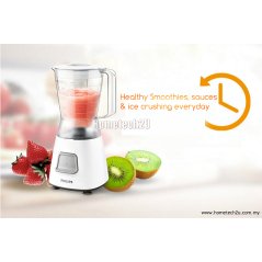 Philips Blender HR2056 (350W, white) 1.25L Plastic Jar with Mill