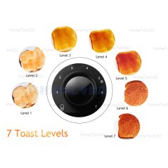 Philips Toaster (2 SLOTS) with High Lift  - Metal Body