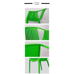 Hometech2u Modern Designed Armrest Leisure PP Chair For Restaurant Cafeteria Office Hotel Use