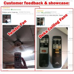 Hometech2u Universal All In One Wall Ceiling Fan Remote Control Compatible For Wings Deka Elmark KDK Winter Eurouno Rubine Fanco