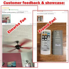 Hometech2u Universal All In One Wall Ceiling Fan Remote Control Compatible For Wings Deka Elmark KDK Winter Eurouno Rubine Fanco