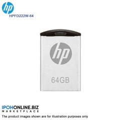 HP Flash Drive 64GB V222W Metal Silver USB 2.0 (HPFD222W-64)