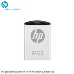 HP Flash Drive 64GB V222W Metal Silver USB 2.0 (HPFD222W-64)