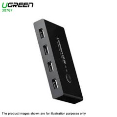 Ugreen 30767 100W 480Mbps USB Switch Selector 2 Computer 4 USB Devices