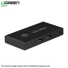 Ugreen 30767 100W 480Mbps USB Switch Selector 2 Computer 4 USB Devices