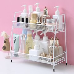 Gdeal GTE 2 Layer Iron Cosmetic Storage Rack Desktop Storage Multifunctional Rack