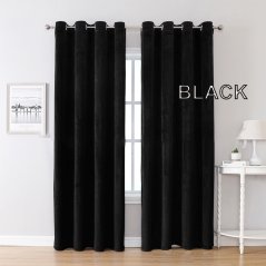 Gdeal GTE 1pcs Italian Velvet Blackout Curtain Solid Color Living Room Bedroom Shading Curtains Cloth (100cm x 250cm)