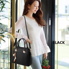 Gdeal Women Ladies Handbag Large Capacity Sling Shoulder Messenger Pouch Tide Girly Style