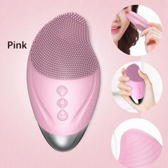 Gdeal USB Rechargeable Mini Electric Cleansing Instrument Beauty Waterproof Silicone Face Brush