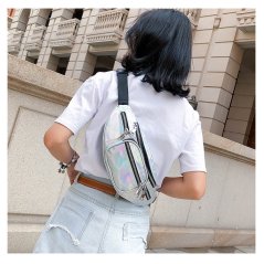 Gdeal Shiny Waist Bag Tide Chain Shoulder Messenger Bag Simple Fashion Laser Wild Chest Bag (RYL-227)